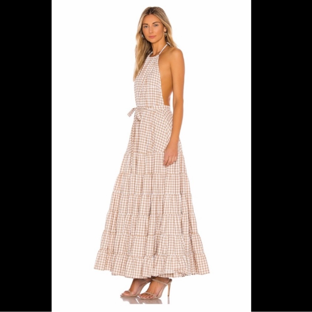 Sundress Neptune maxi dress gingham
